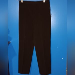 Rafealla Brown Stretch Dress Pants 10P Zipper Pocket NWT